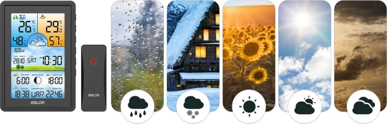 Voorspelling voor 12–24 uur en barometrische trend