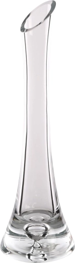 Glass vase with drop detail 30 cm