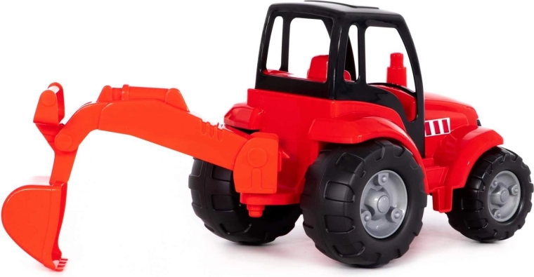 Movable digging bucket for realistic play