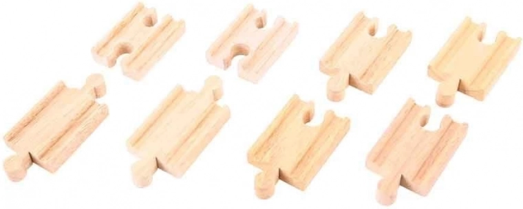 Houten railverbinders 7 cm (8 stuks) BIGJIGS RAIL