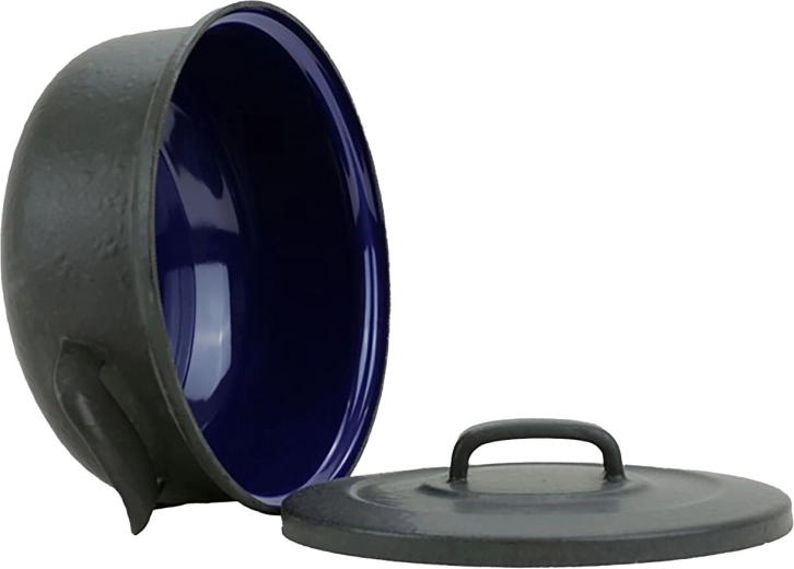 Donkerblauw email voor hygiënisch koken
