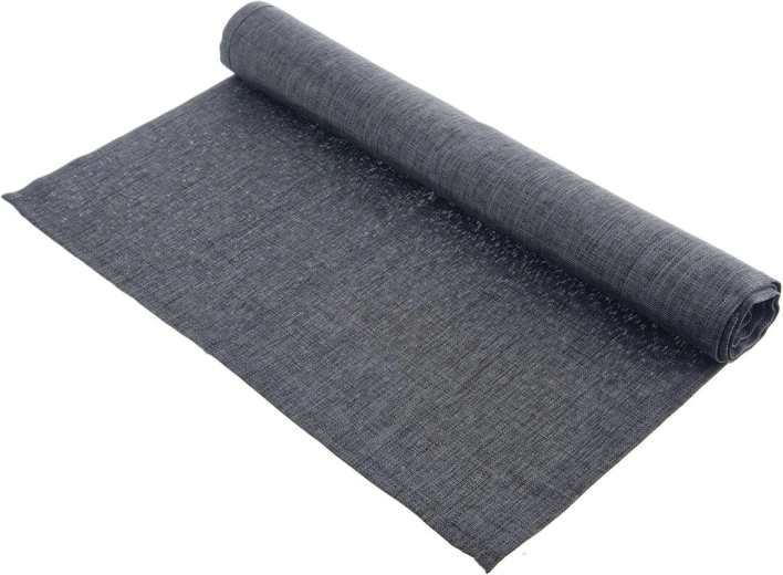 Chemin de table gris foncé en polyester 140 × 40 cm