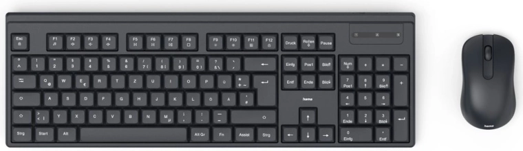 Kabellose Tastatur und Maus Hama WKM-100 schwarz