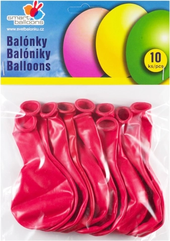 Ballons rouges à gonfler 26 cm - lot de 10 pièces