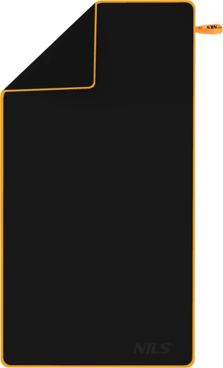 Schnelltrocknendes Mikrofasertuch NILS NCR12 schwarz/orange