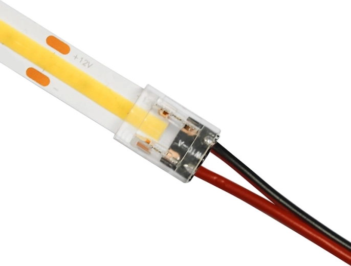 Connecteur d'alimentation Solight pour rubans LED COB de 8 mm
