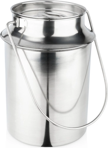 Vilde Edelstahl-Milchkanne 7,5 l
