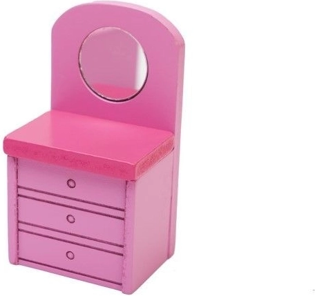 Kaptafel met spiegel voor spel rond verzorging en stijl