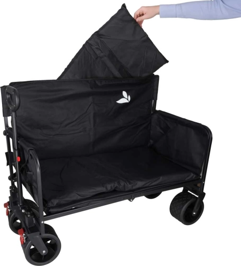 Comfortable seat with backrest and soft padding