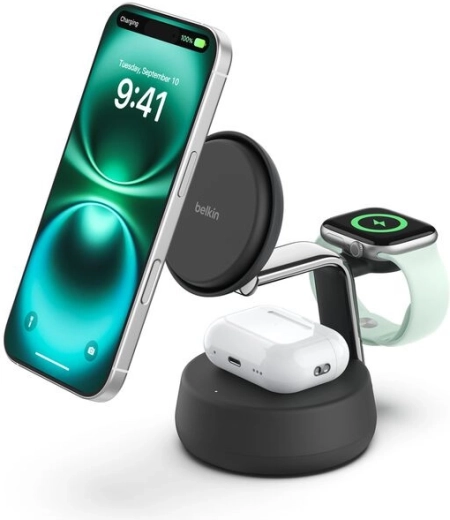 Recharge de trois appareils simultanément