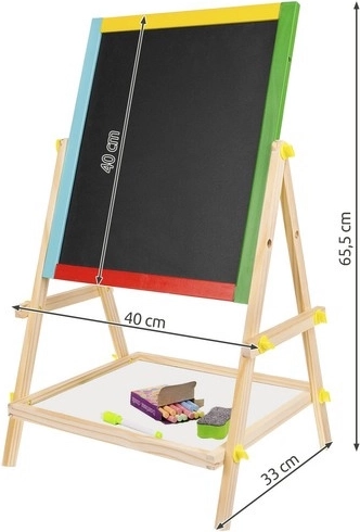 Stabiler Holzständer mit Ablagefach