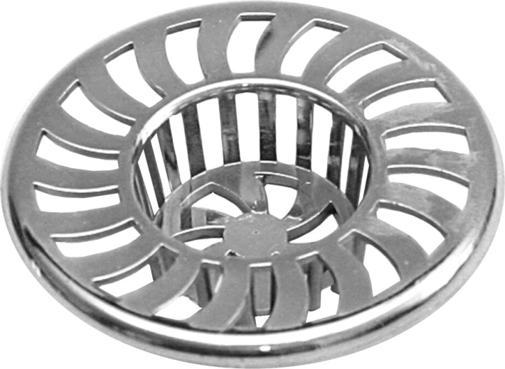 Attrape-impuretés pour évier, métallisé, diamètre 6 cm