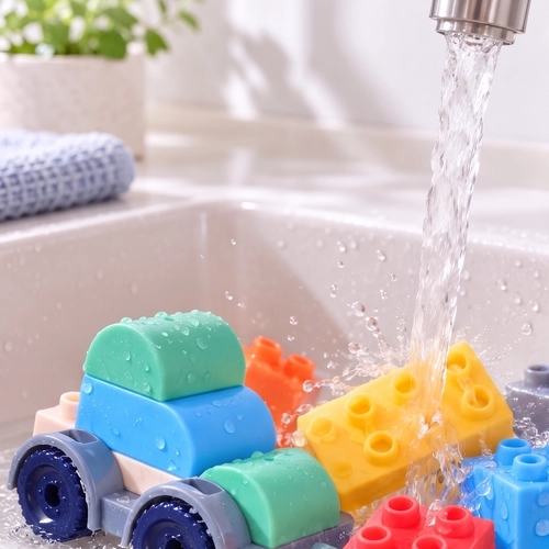 Abwaschbar und auch für Wasserspiele geeignet