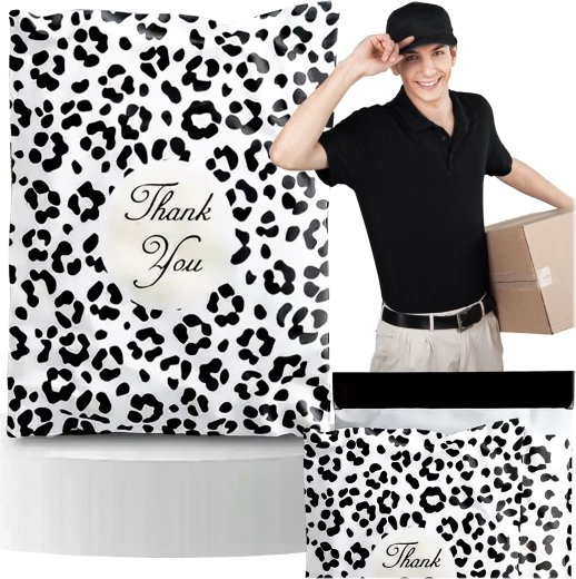 Enveloppes d’expédition plastiques « Thank you » 255 × 370 mm, 50 pcs