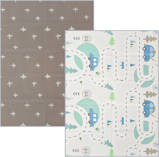 Nanna double-sided foldable play mat 200 × 150 cm road