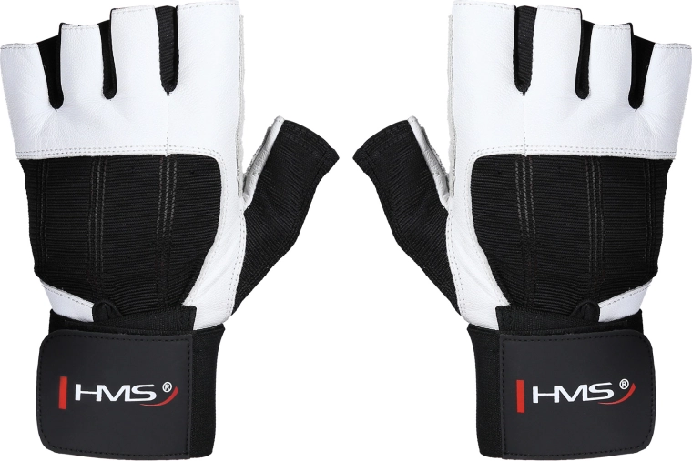 HMS fitnesshandschoenen met polsondersteuning RST04 wit – XXL