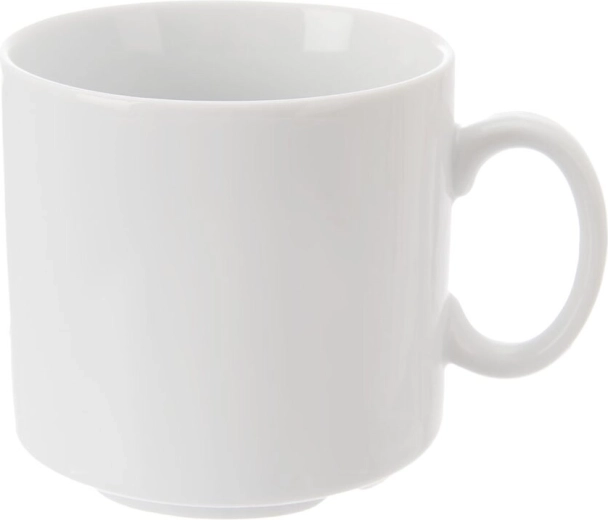 Mona Tonda round portion porcelain stackable mug 300 ml