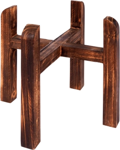 Stable wooden stand with four legs