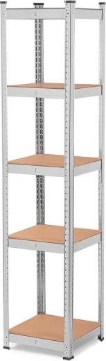 Robust steel frame and MDF shelves