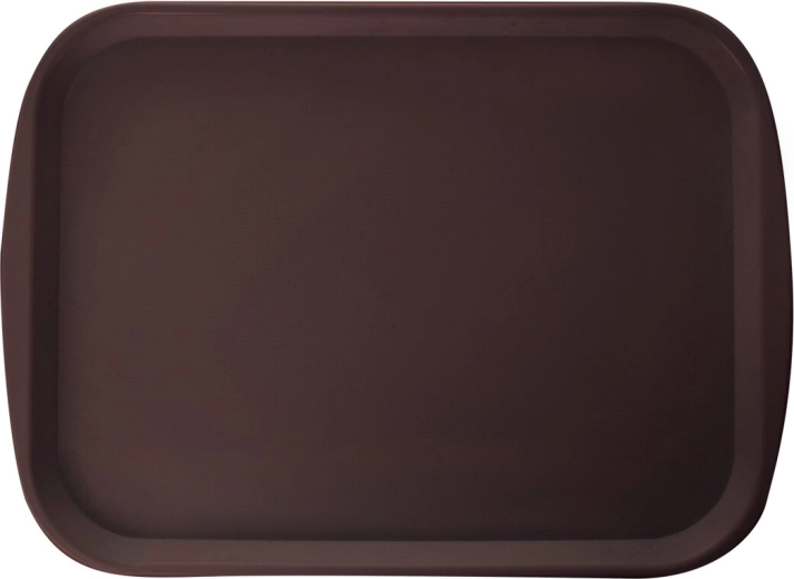 Serveerschaal van kunststof (UH) bruin 44 × 31,5 cm
