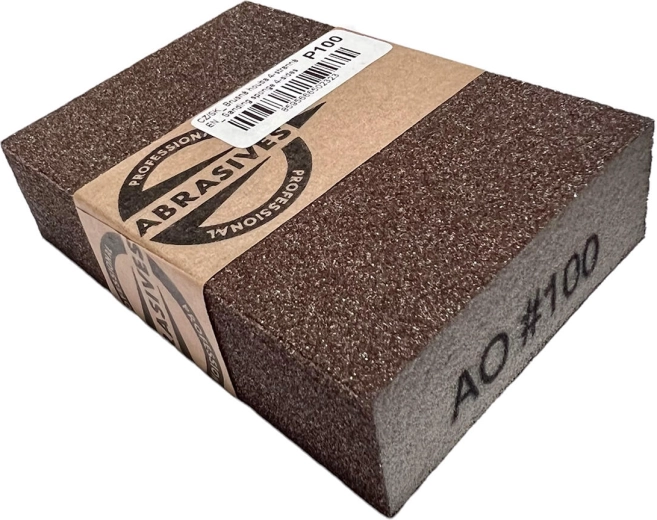 Sanding Sponge 4-Sided 100 × 70 × 25 mm, Grit 80