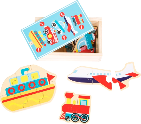 Small Foot Wooden Puzzle Vehicles
