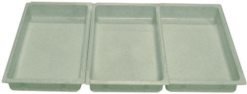 Set aus Panier-Schalen 25 × 15 × 4 cm, Kunststoff, Farbmix (3 Stk.)