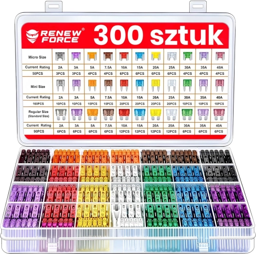 Set autozekeringen 300 stuks 2–40 A