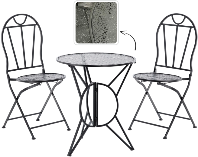 Complete bistroset voor 2 personen