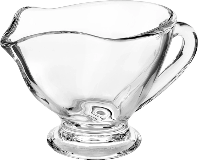 Clear glass for elegant serving