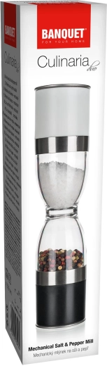 Elegant stainless steel with transparent reservoirs