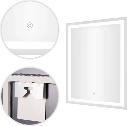 Touch control with subtle backlight