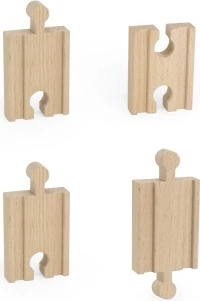 Kleine gerade Holzschienen 4 Stk.
