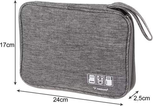 Ideal for travel: compact zip case with handle