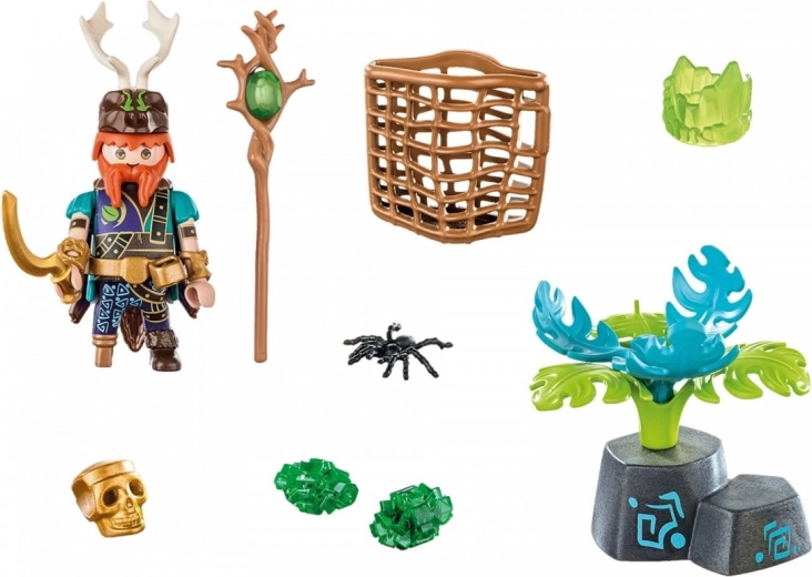 Interactive plant with crystals