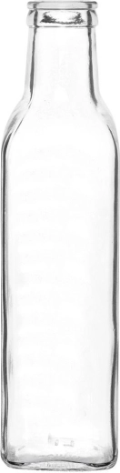 Transparent glass for clear view of contents