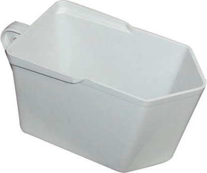 Bac de rangement en plastique pour cuisine 10 × 12 × 19,5 cm, blanc