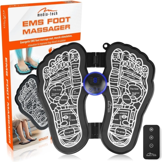 Tapis de massage EMS pour les pieds et les mollets Media-Tech