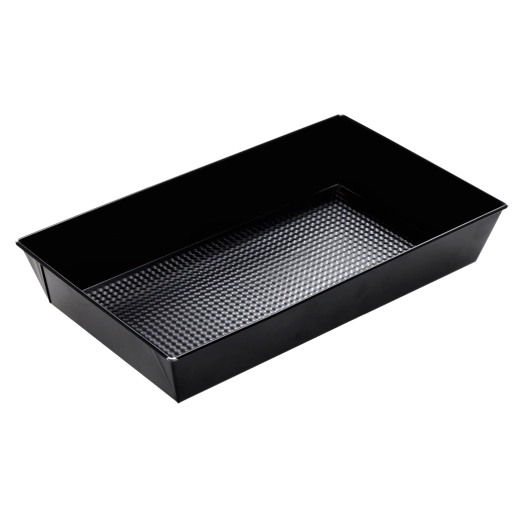 Black non-stick baking pan 39 × 23.5 × 7 cm