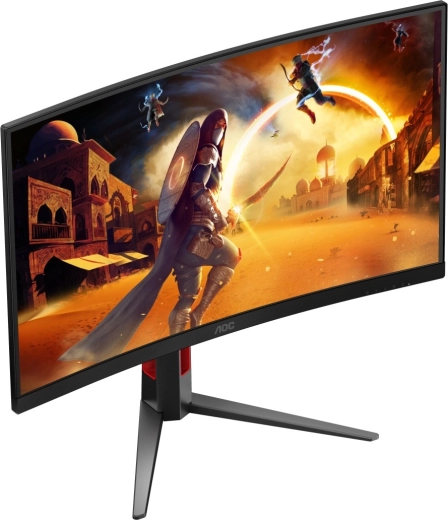 Gebogen 27" QHD-beeld voor meer onderdompeling in het spel