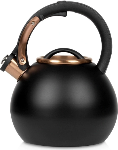 Vilde stainless steel whistling kettle 3 l black