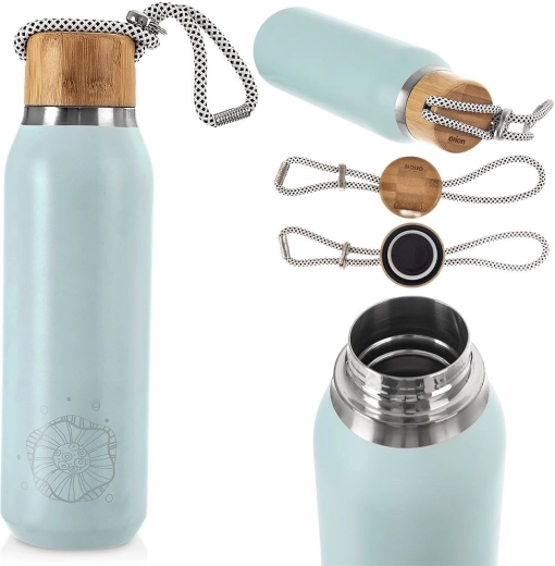 Bambusdeckel mit Schlaufe und zuverlässiger Abdichtung