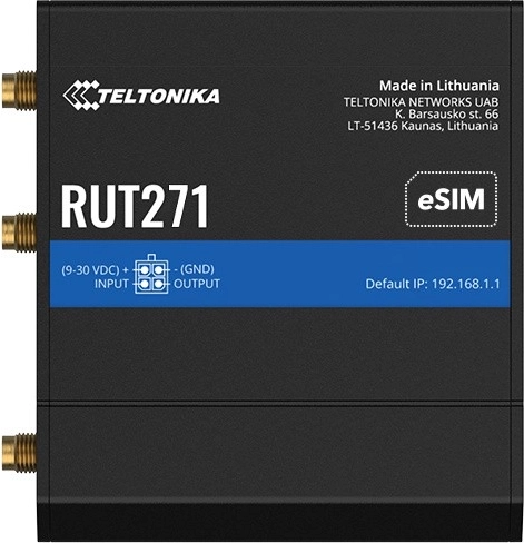 Teltonika RUT271 industriële LTE-router met eSIM - 1 stuk