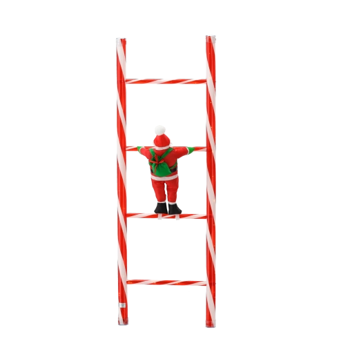 Bezauberndes Design eines kletternden Weihnachtsmanns