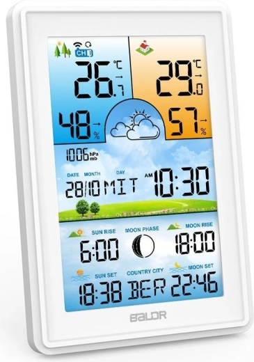 Großes farbiges LCD-Display für einfaches Ablesen
