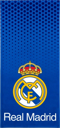 Real Madrid Cotton Bath Towel, Blue, 75 × 150 cm