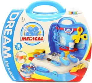 Doctor playset in a suitcase for kids