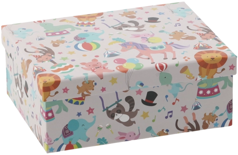 Geschenkbox Kolorowe Zwierzęta 47 × 37 × 17 cm - 1 Stück
