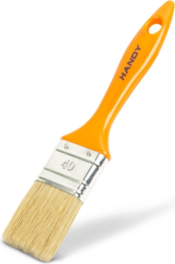 Pinceau plat de peinture avec manche en plastique 40 mm