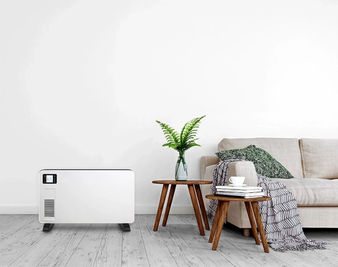Snel opwarmen dankzij een vermogen tot 2300 W en een ventilator
